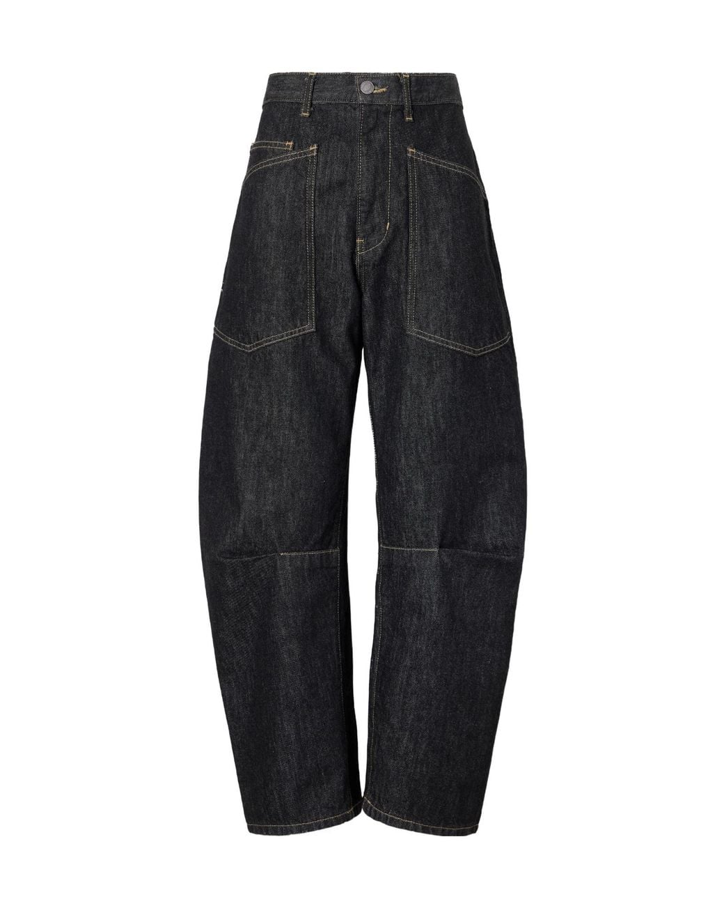 Nili Lotan Blue Shon Barrel-Leg Jeans