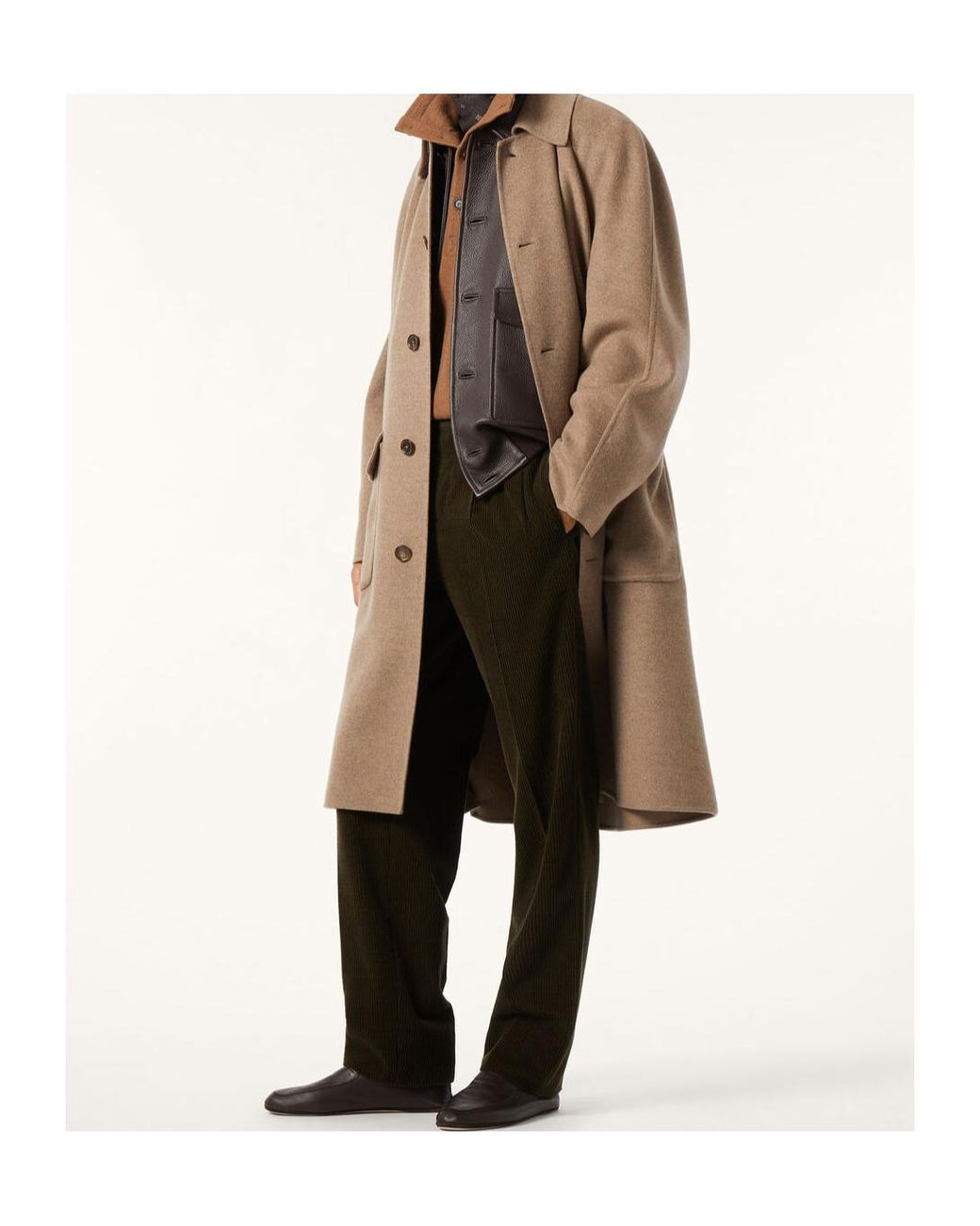 Loro Piana Brown Owen Coat for men