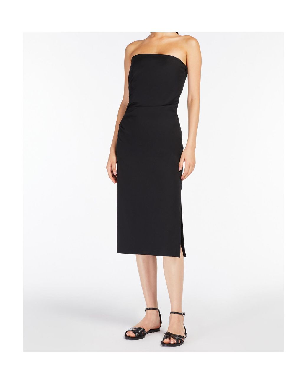 Max Mara Black Studio Agamia Strapless Dress