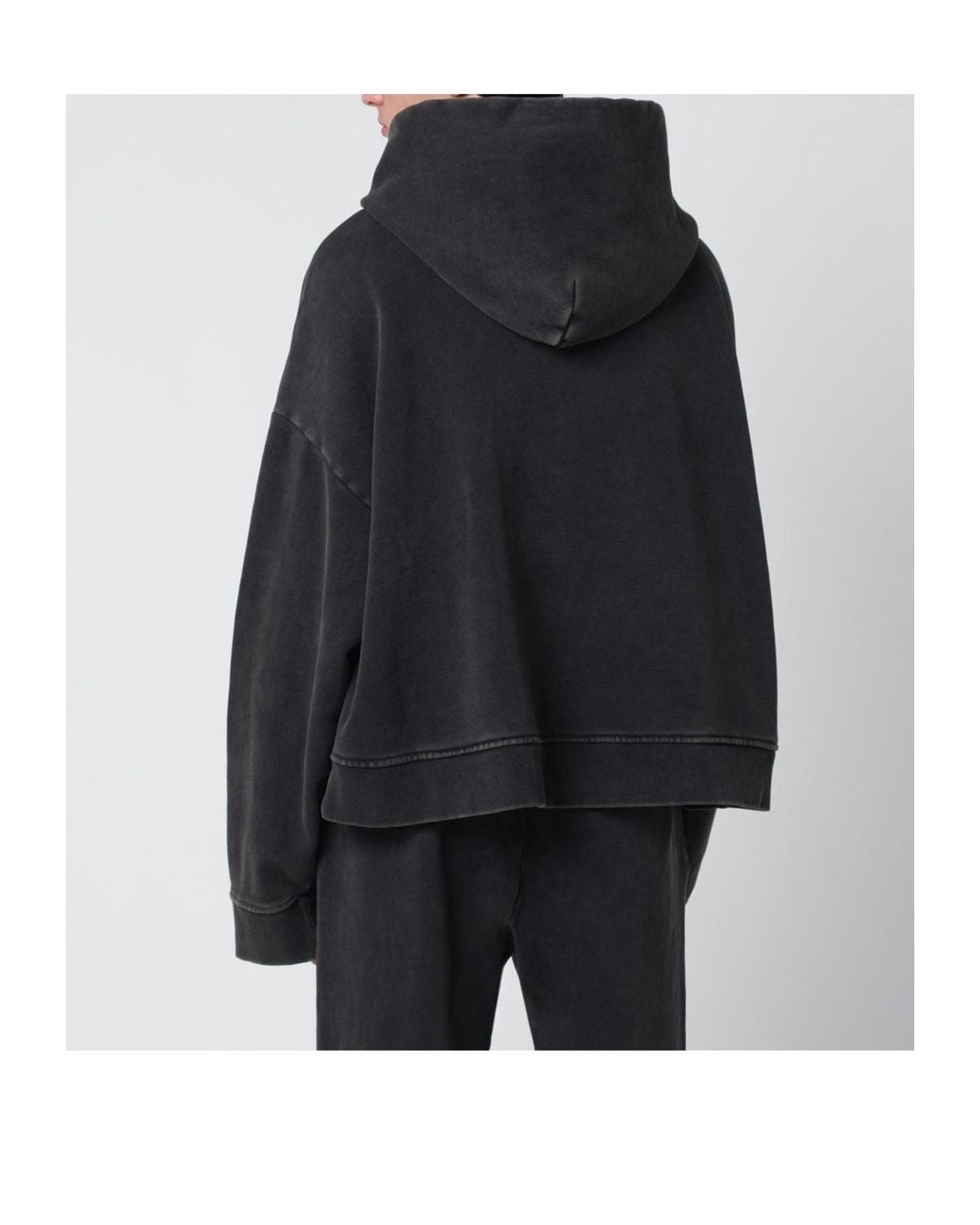 Entire studios Black Oversized Hoodies for men