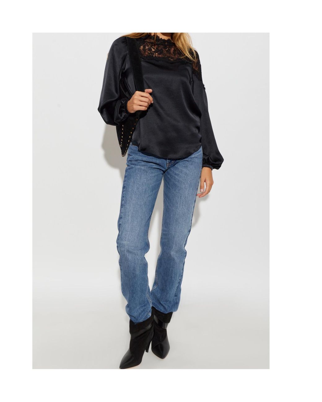 Isabel Marant Black Long-Sleeved Top