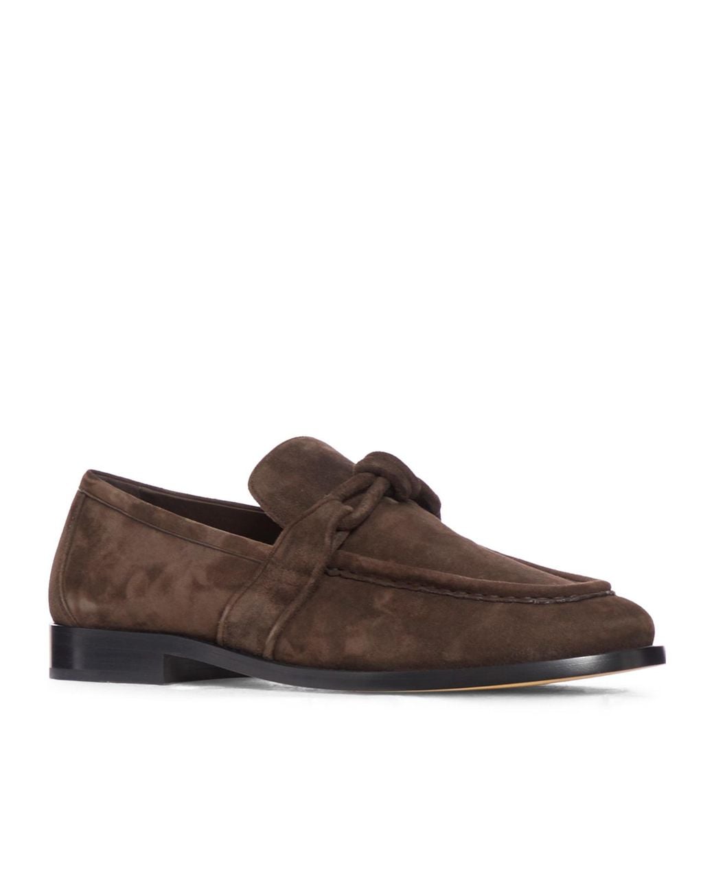 Bottega Veneta Brown Astaire Knot Detailed Loafers for men