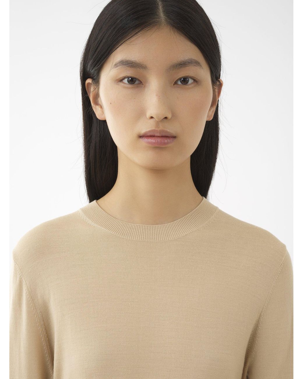Chloé Natural Chloé Crewneck Knitted Jumper