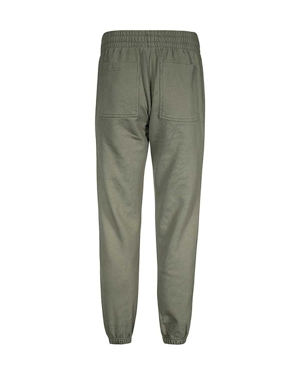 Represent Green Logo-Print Cotton Track Pants for men