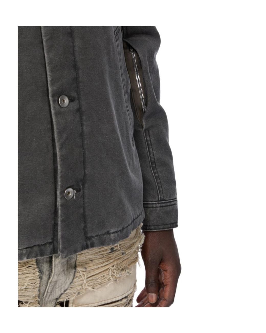 Rick Owens Gray Button-Up Shirt for men