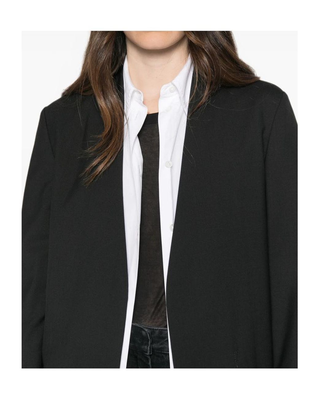 Maison Margiela Black Open Front Jacket