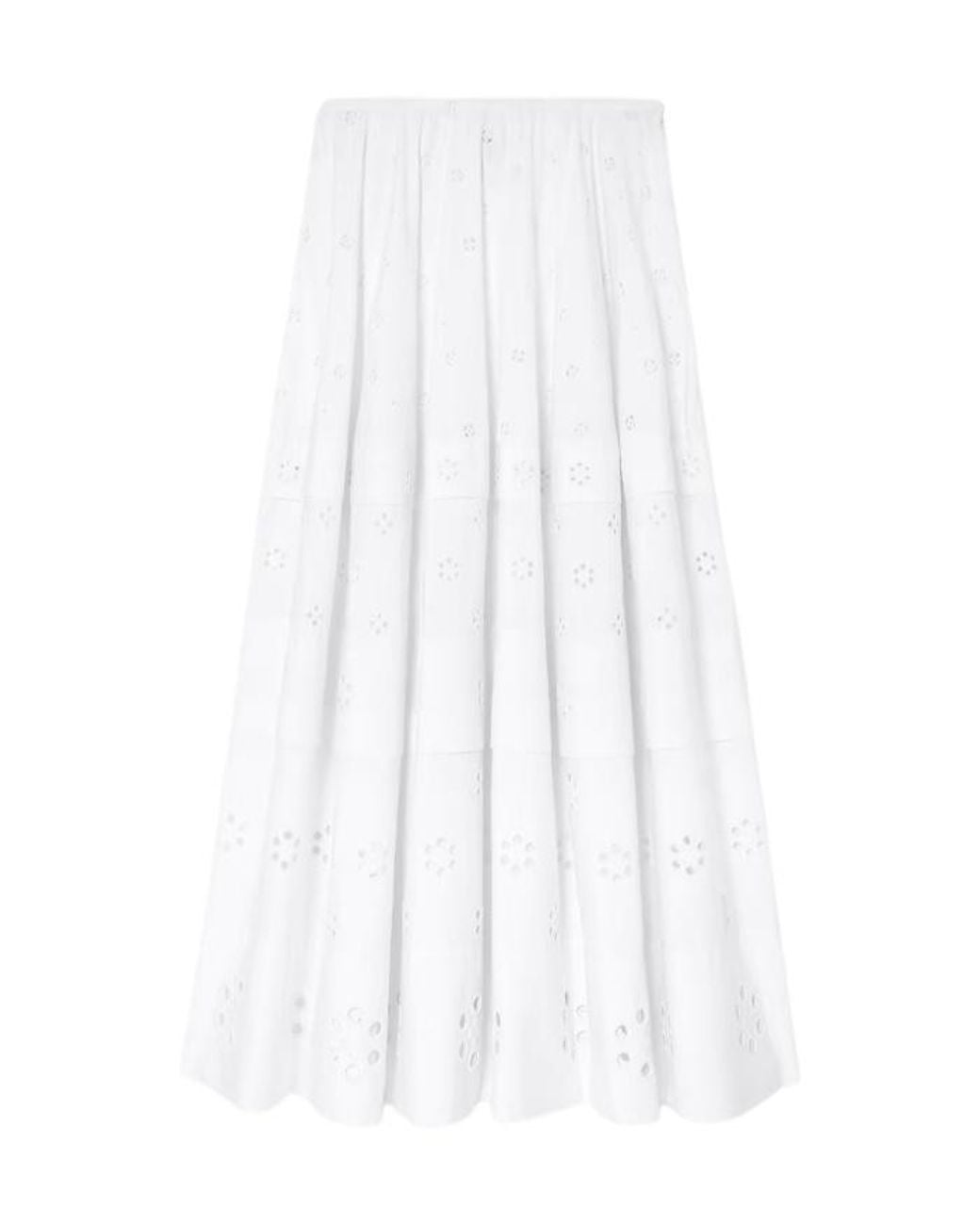 Céline White Skirt