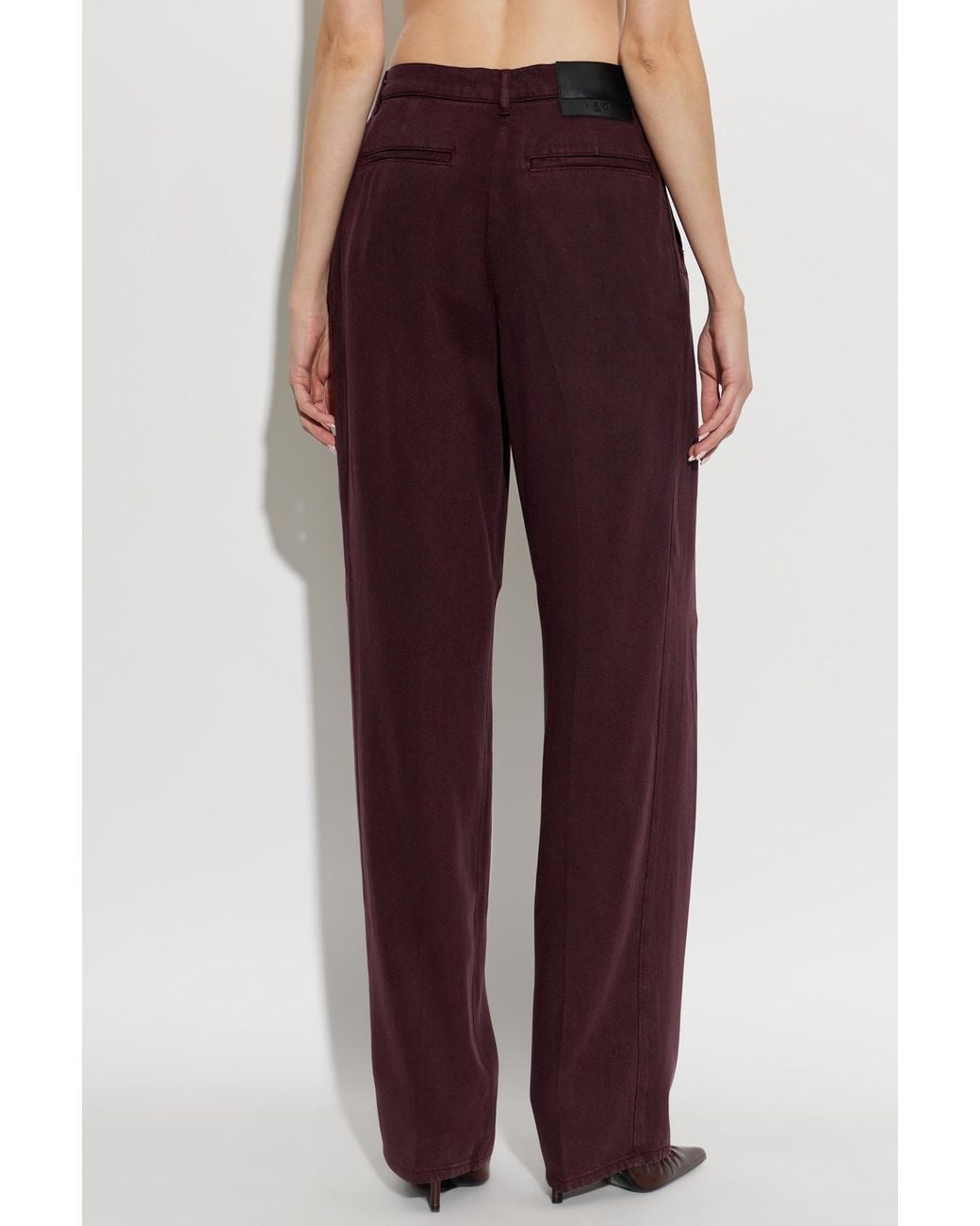 IRO Purple Jeans With Belt Loops