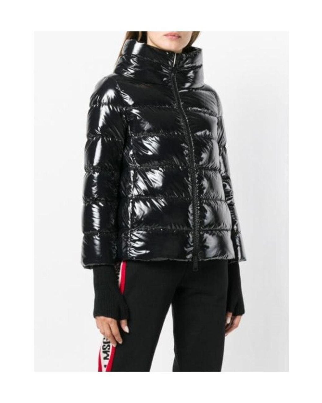 Herno Black Glove Detailed Down Jacket