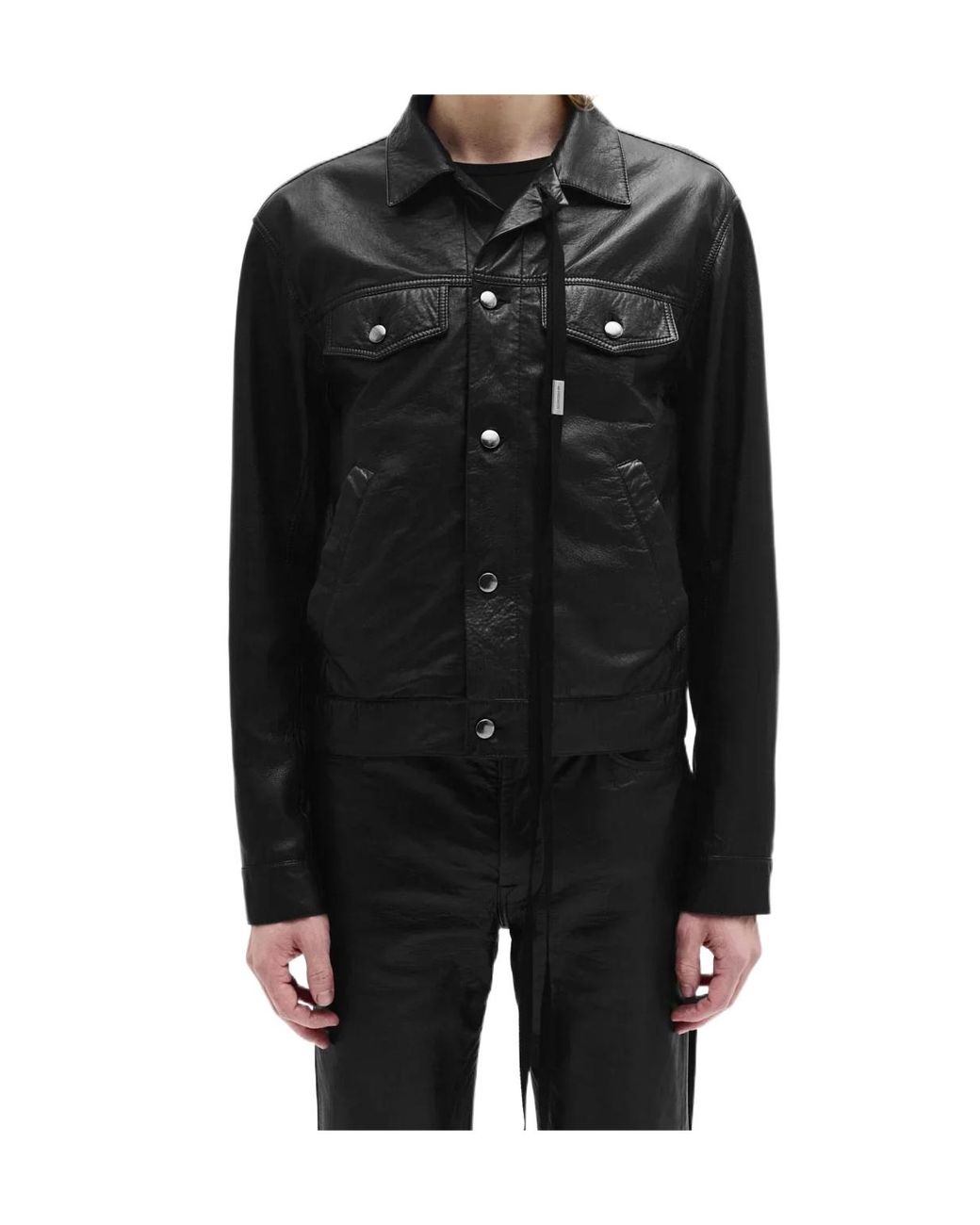 Ann Demeulemeester Black Raf 5 Pockets Standar Blouson for men