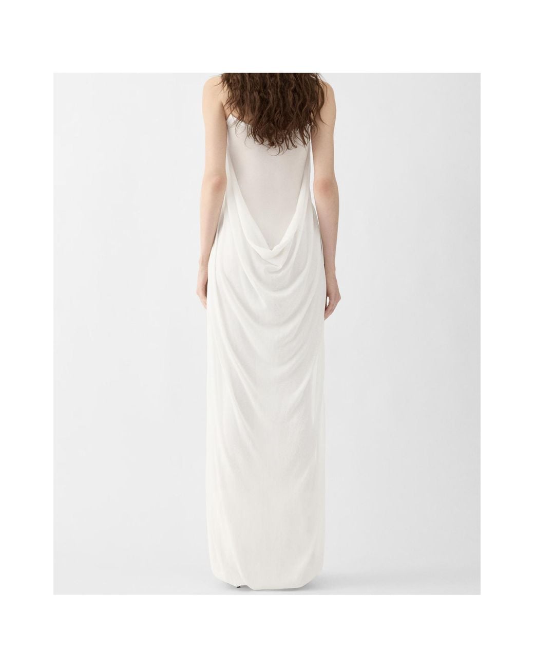 Jacquemus White The Plumetis Sleeveless Knitted Dress