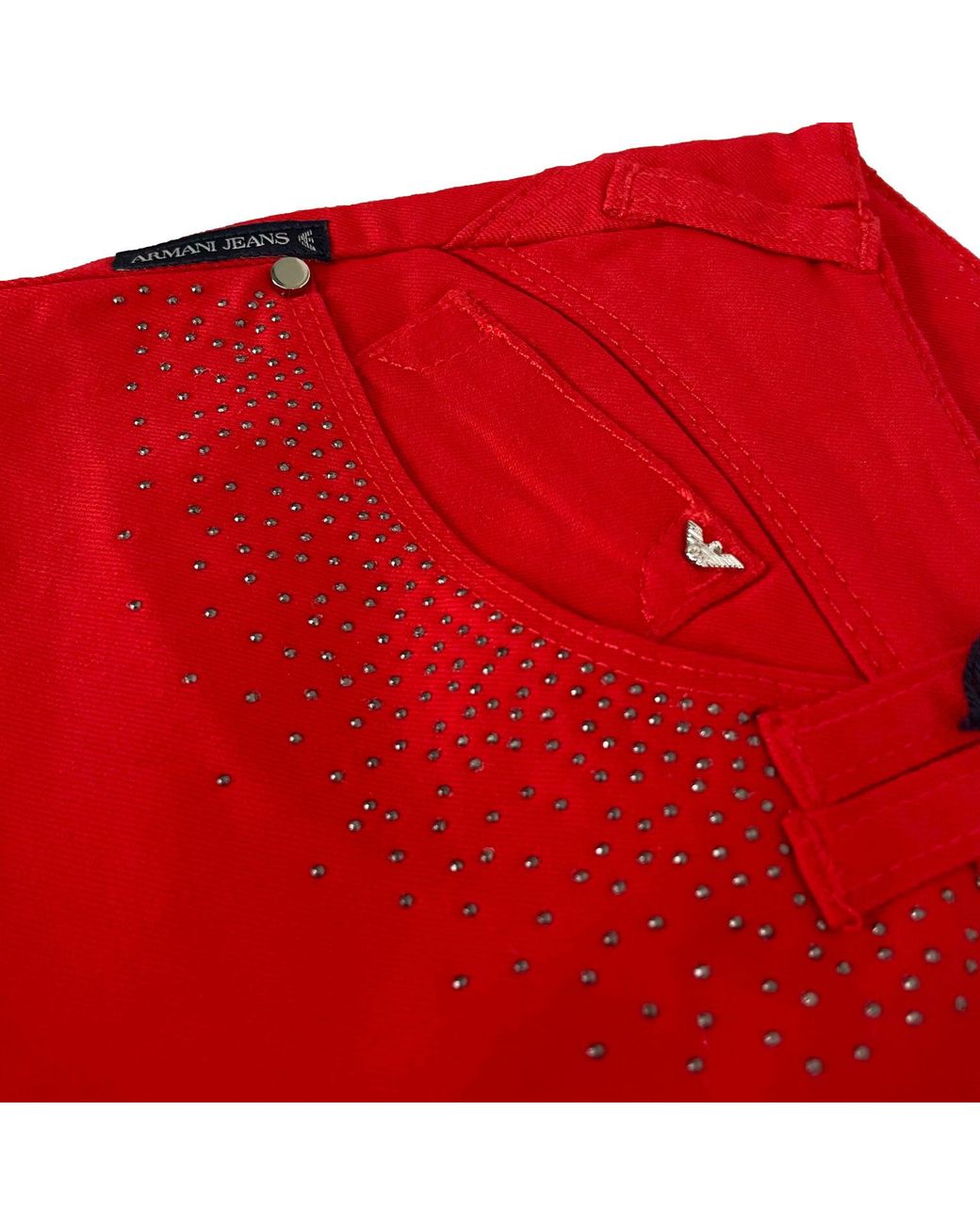 Armani Jeans Red Logo Jeans