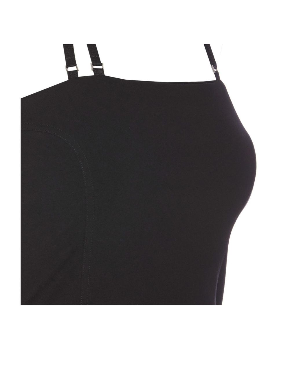 The Attico Black Panelled Tank Top