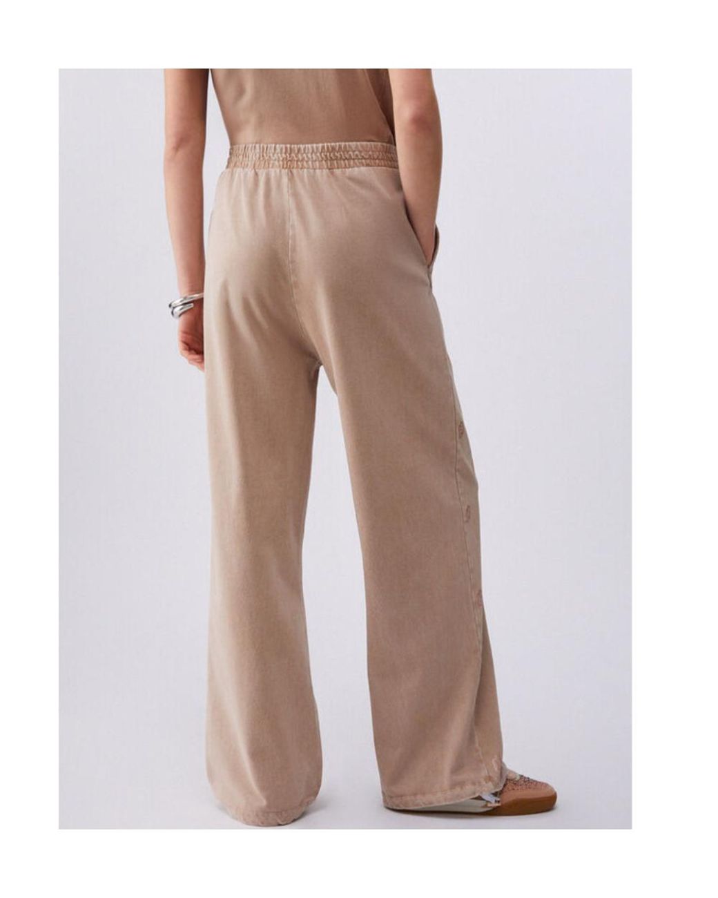Liu Jo Natural Embellished Trousers