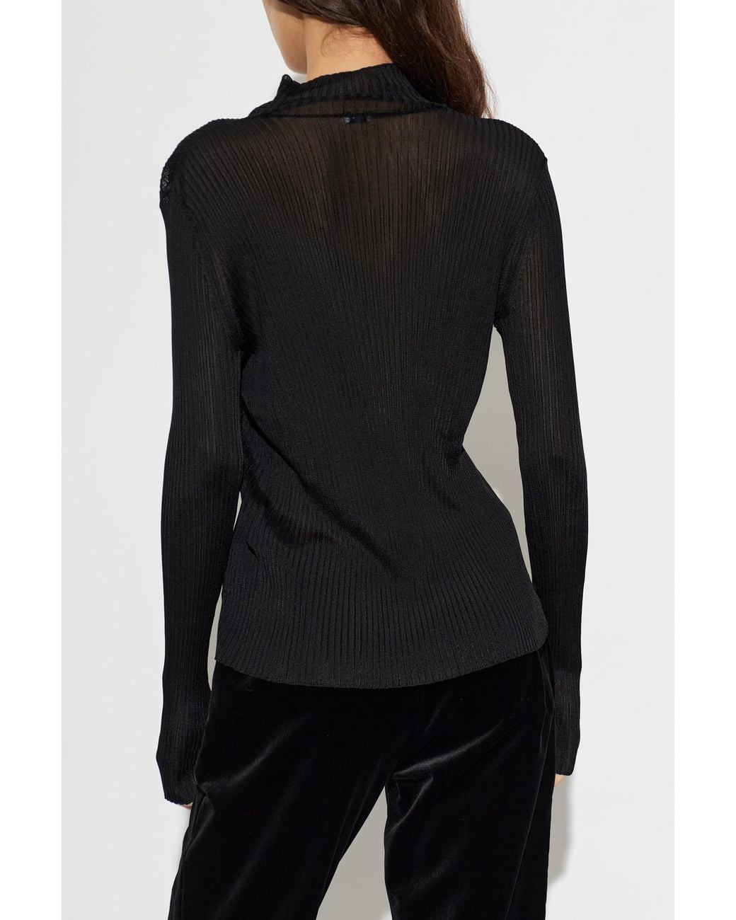 Balmain Black Long-Sleeved Top