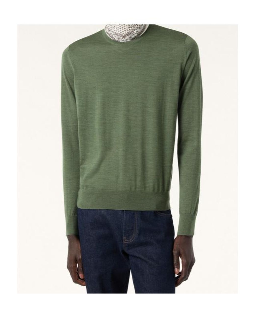 Loro Piana Green T-Shirt Crewneck for men