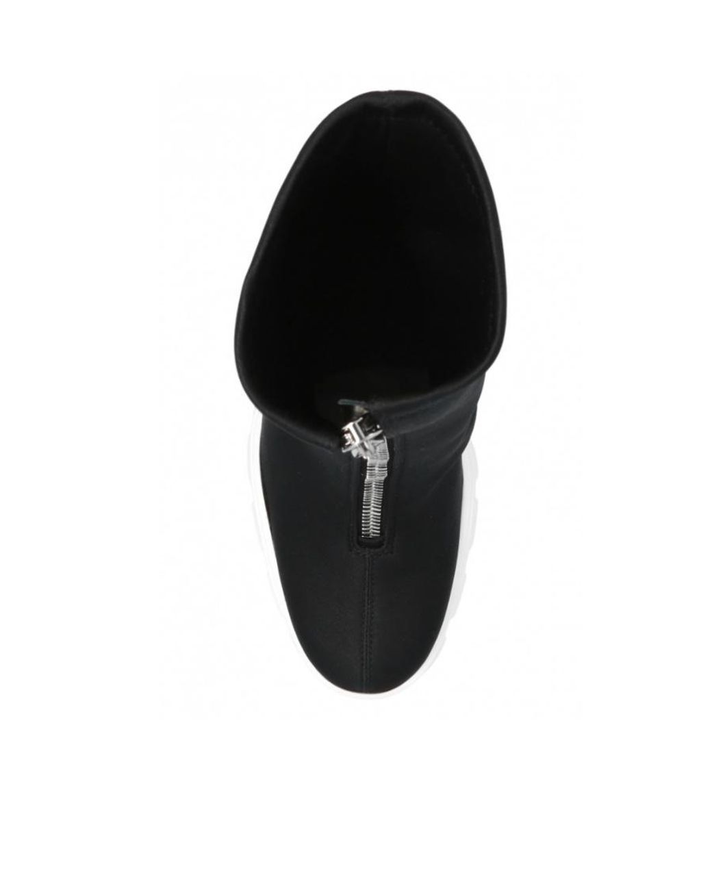 McQueen Black Slim Tread Zipped Boots