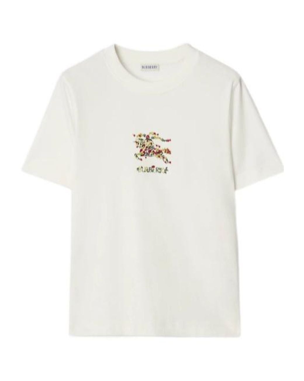 Burberry White T-Shirt With Print