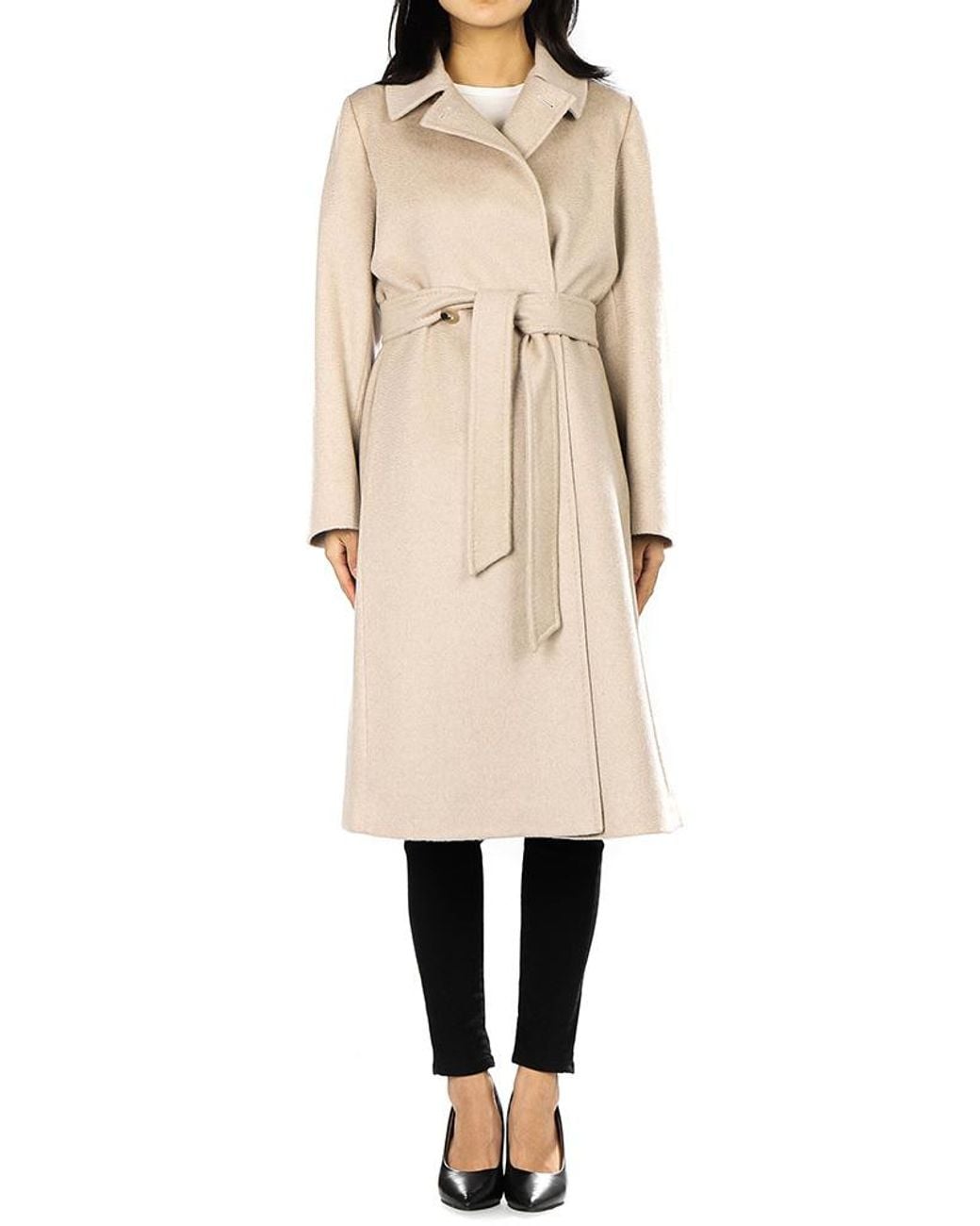 Max Mara Natural Belted Coats