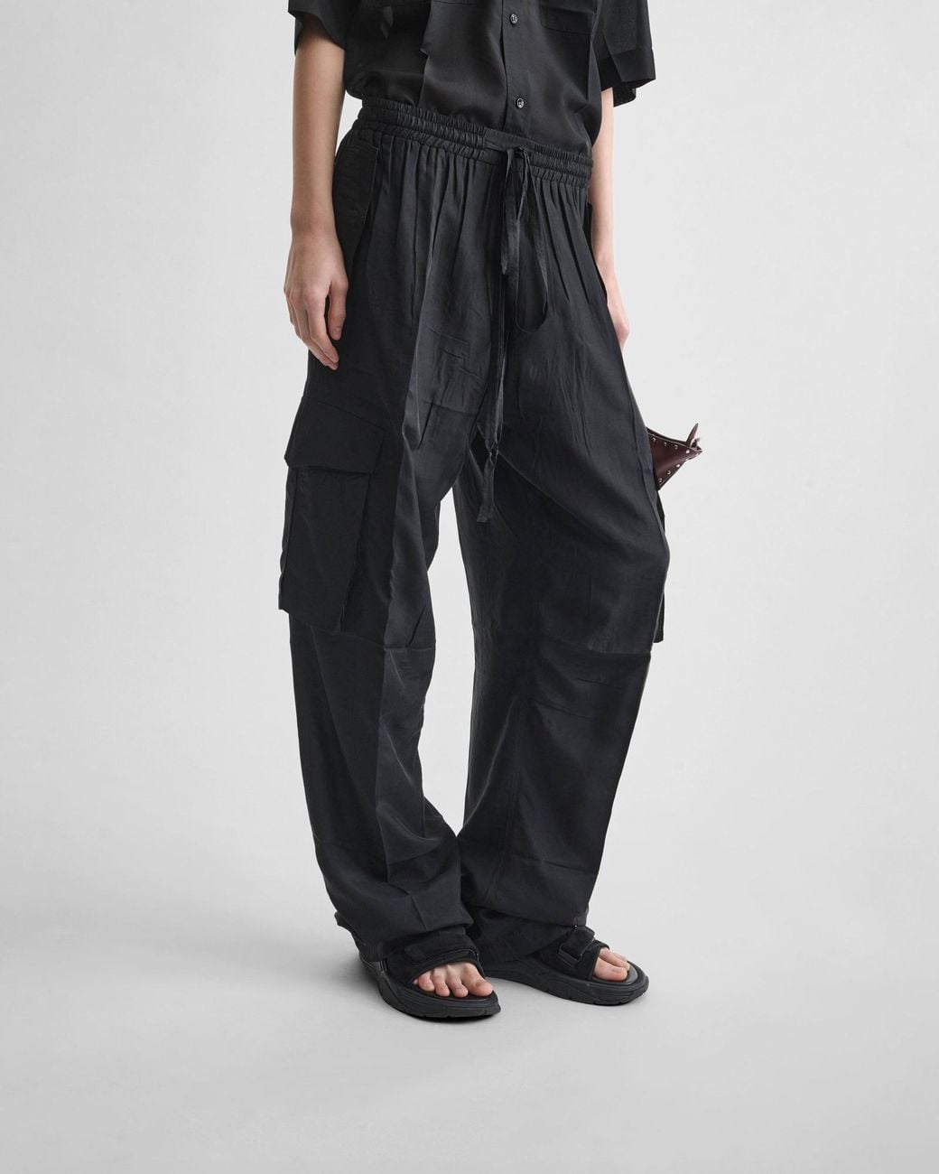 Phoebe Philo Black Cargo Trousers
