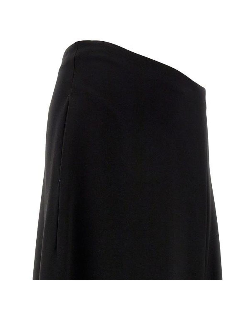 The Row Black Flores Zipped Skirt