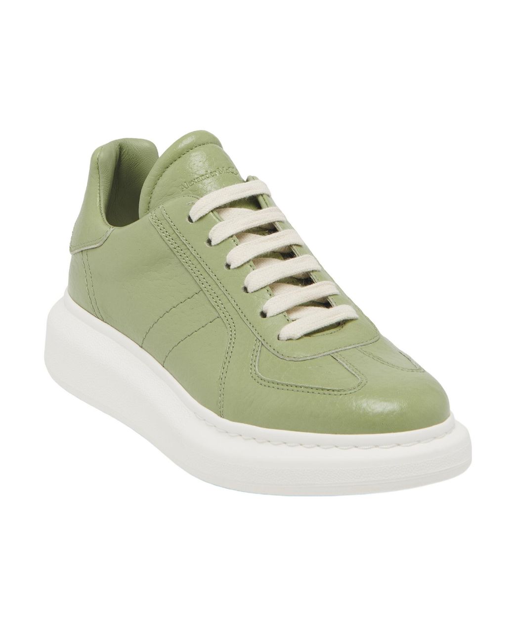 McQueen Green Lace-Up Sneakers