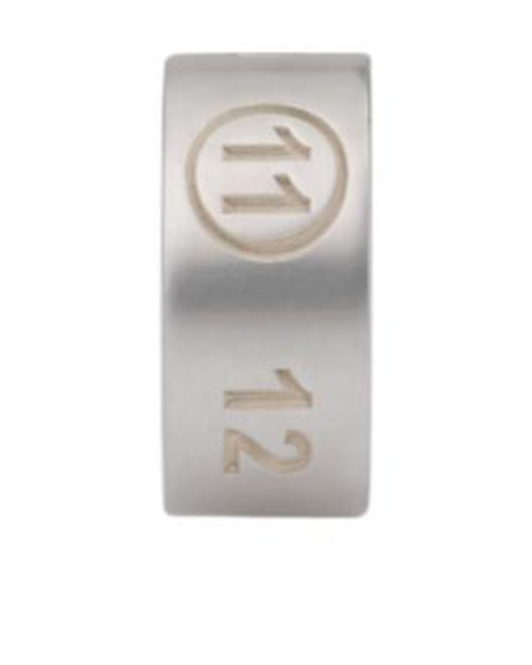 Maison Margiela Gray Numbered Band Ring for men