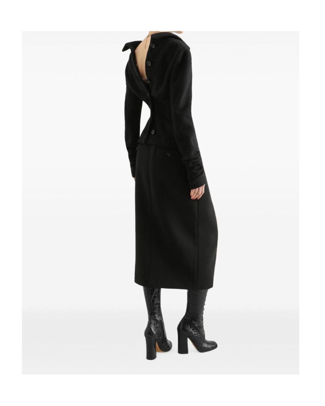 Dolce & Gabbana Black Single-Breasted Slim Blazer