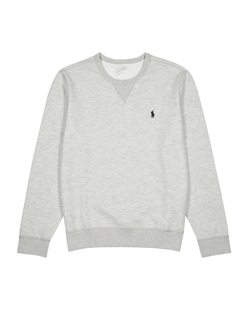 Polo Ralph Lauren White Embroidered Crew Sweatshirt for men