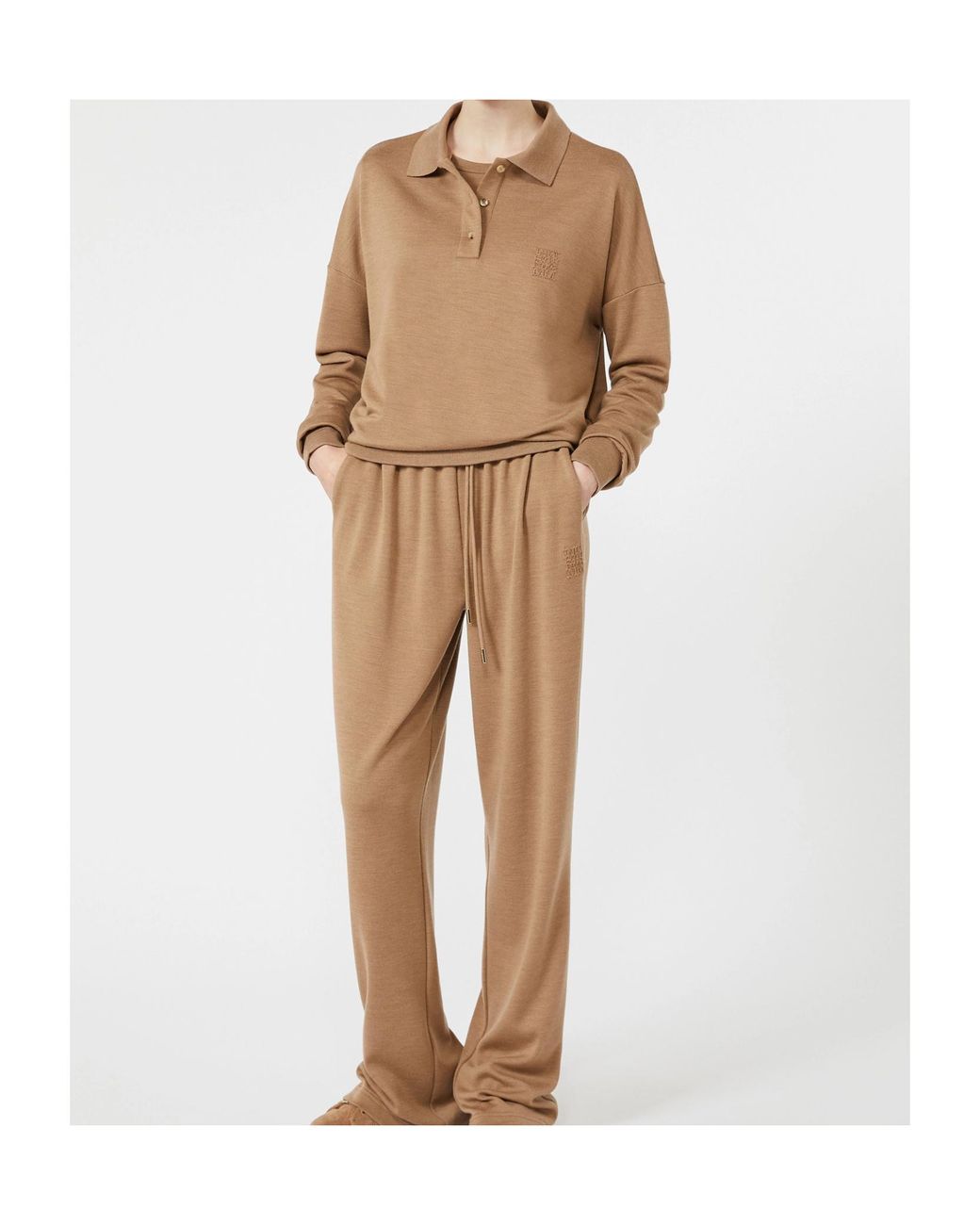 Max Mara Natural Wool Fleece Jersey Sweater