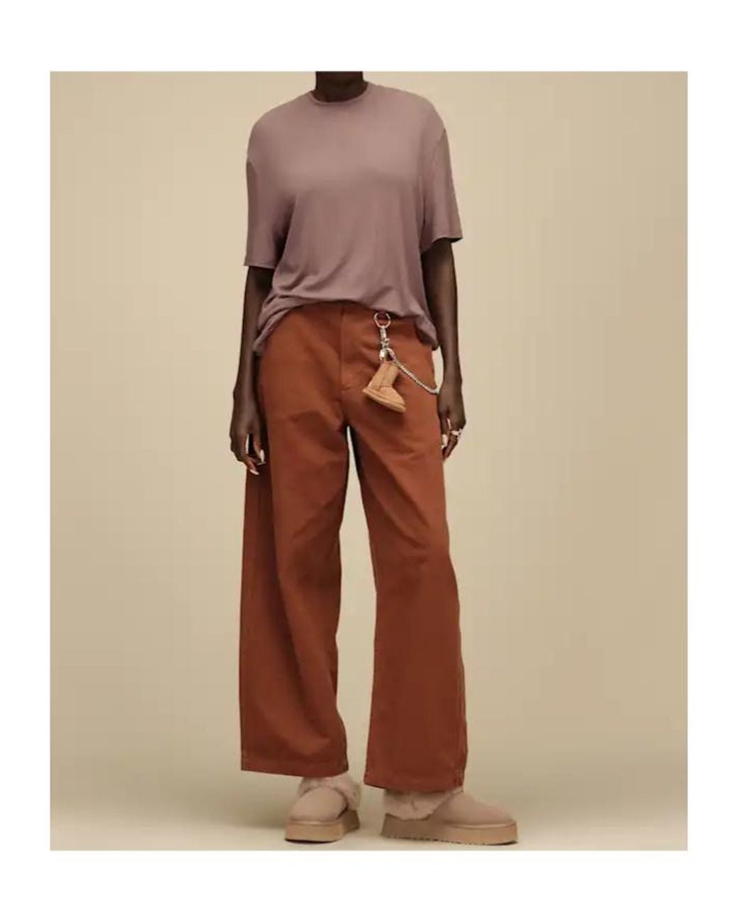 Ugg Brown Logo Mules
