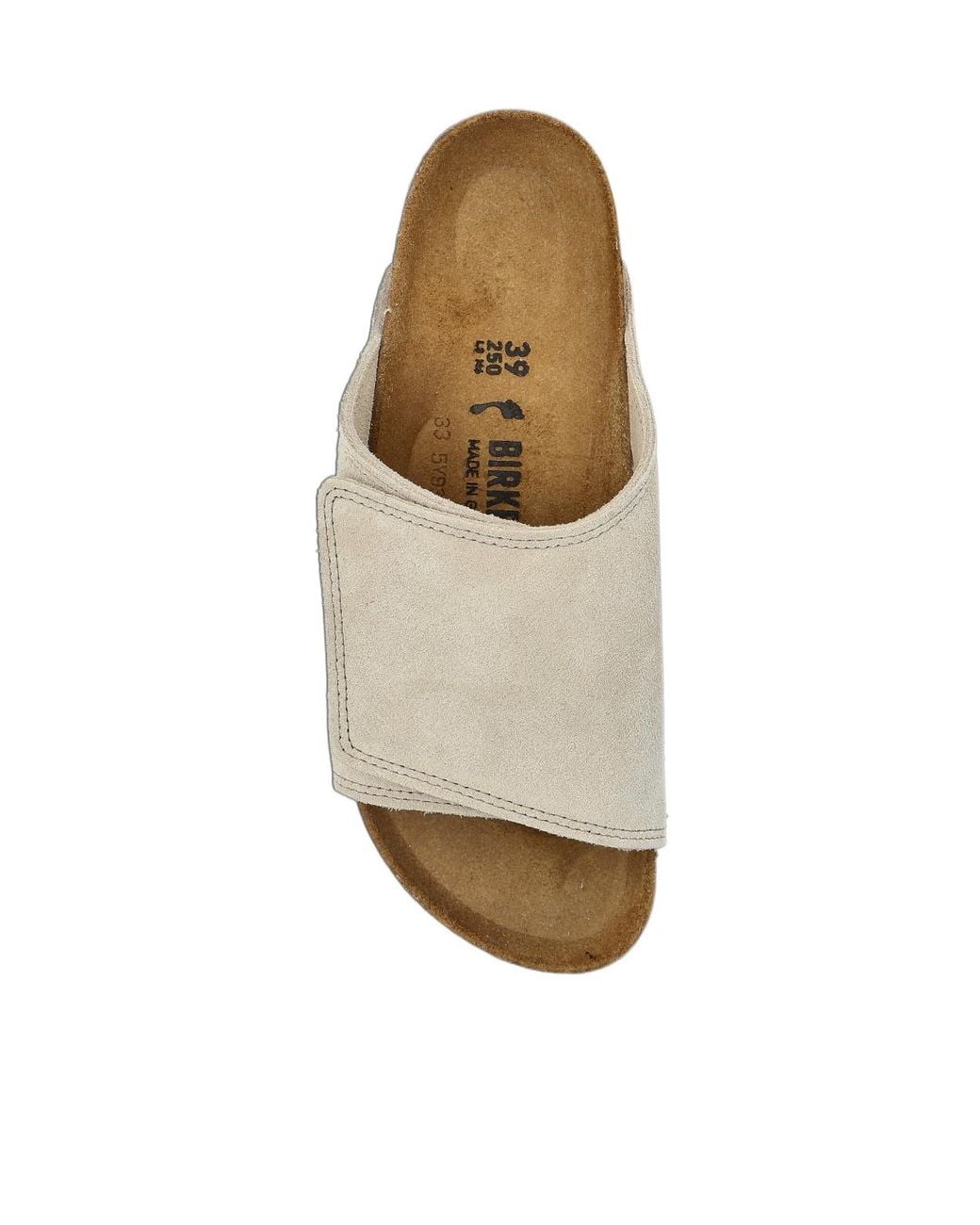 Birkenstock White Solana Velcro Slides