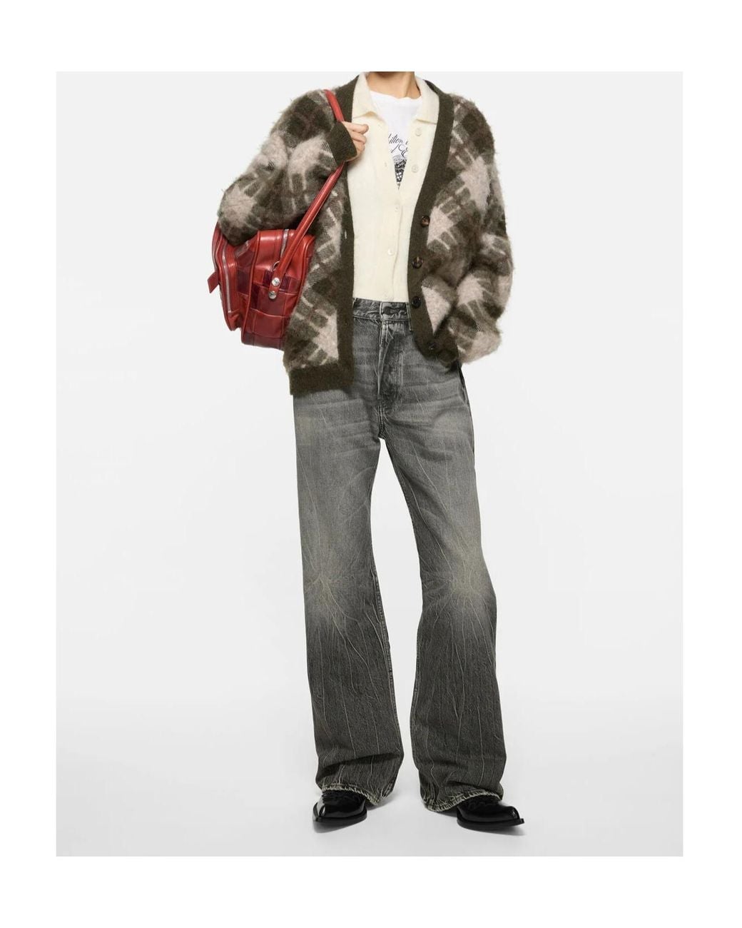 Acne Gray Regular Fit Jeans