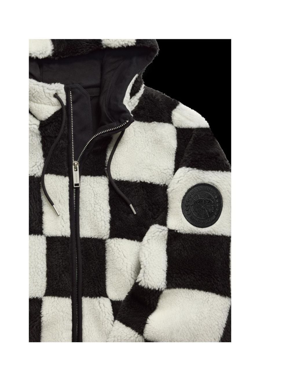 Canada Goose Black Harrier Checkered Jacket for men