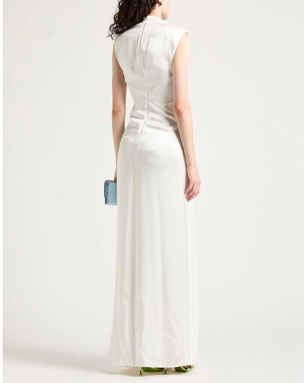 Max Mara White Long Dresses
