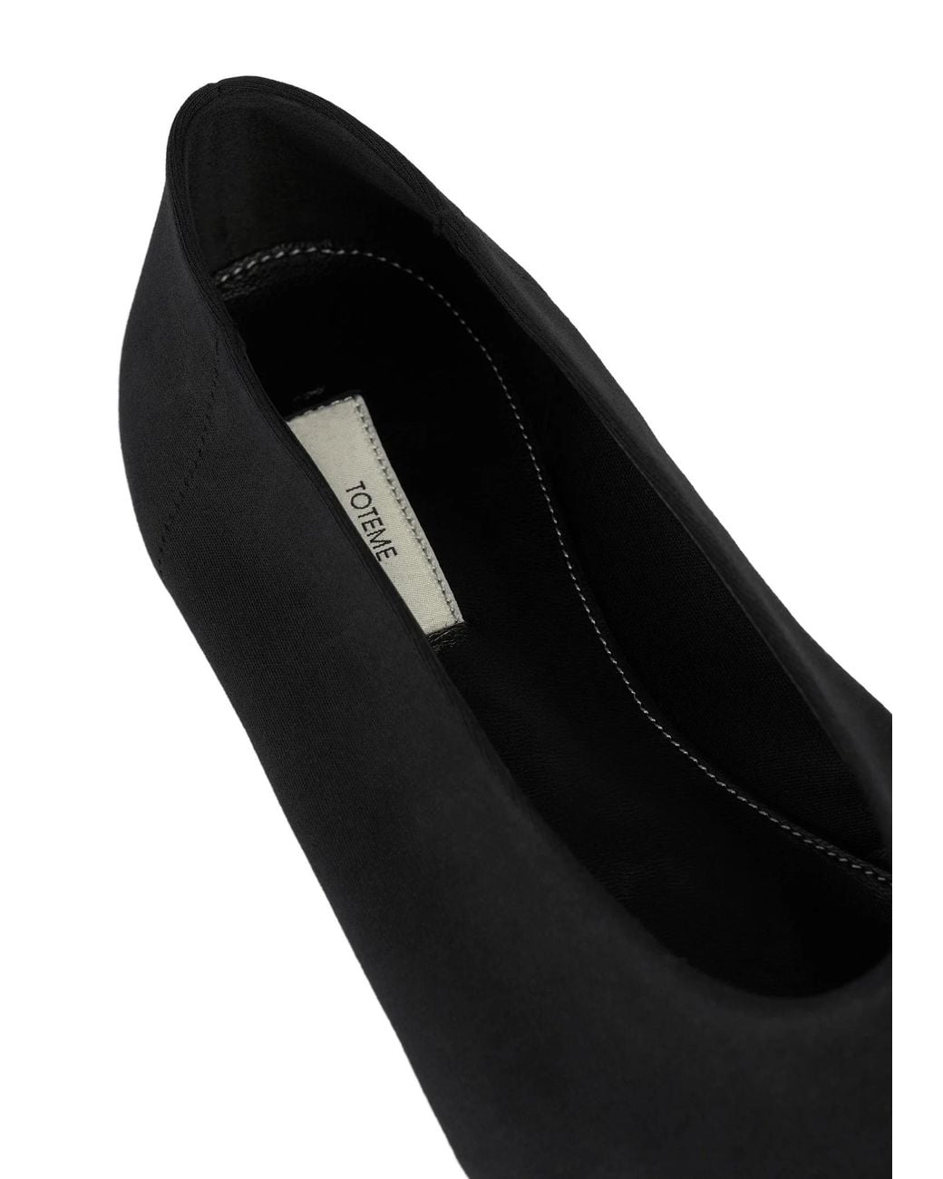 Totême Black Pointed-Toe Ballet Flats
