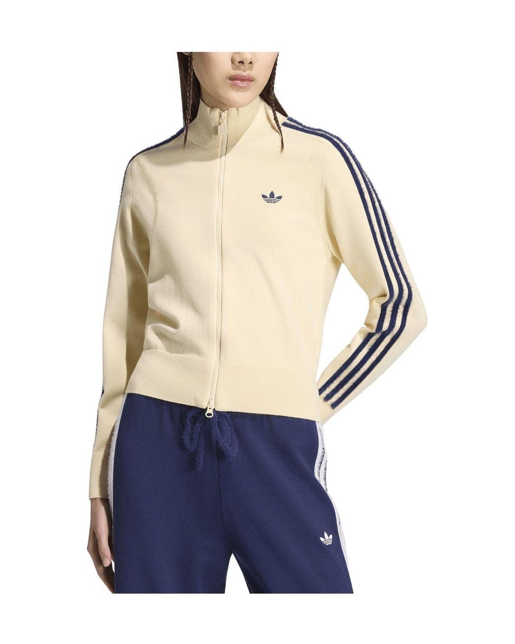 Adidas Originals Natural Knit Zip-Up Track Jacket