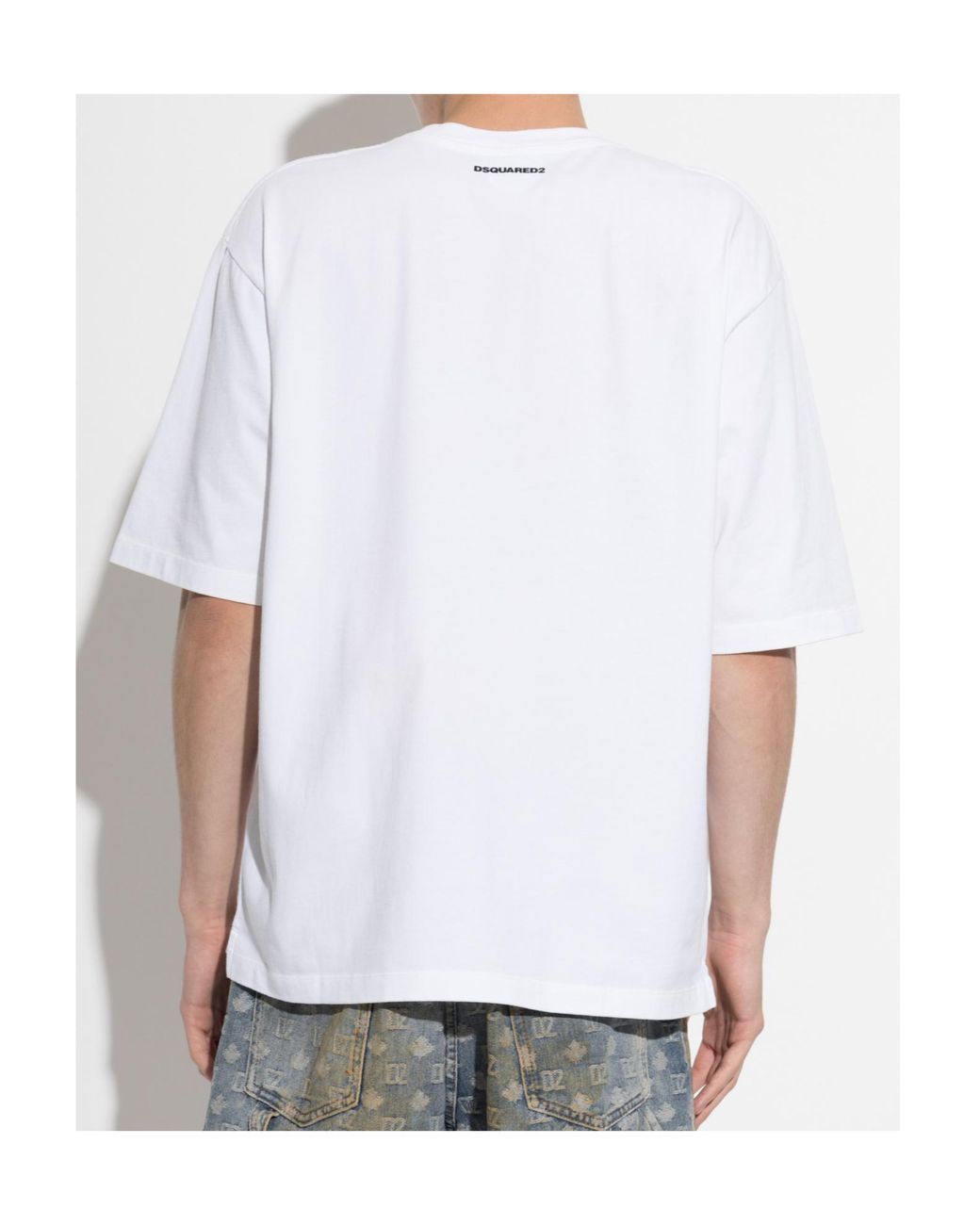 DSquared² White Iconique Graphic T-Shirt for men