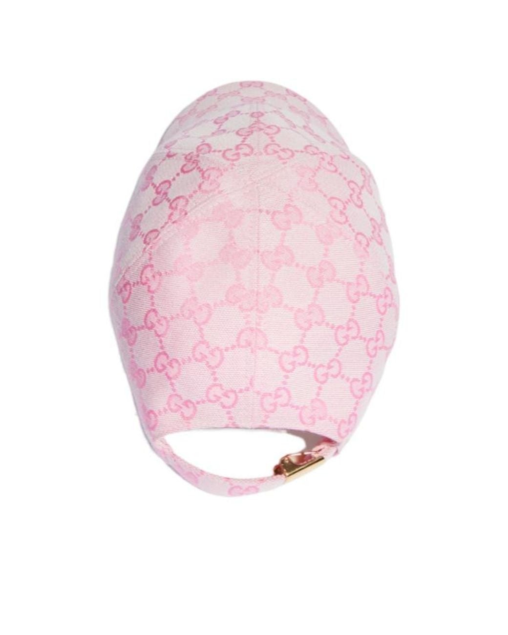 Gucci Pink Gg Cotton Canvas Baseball Hat