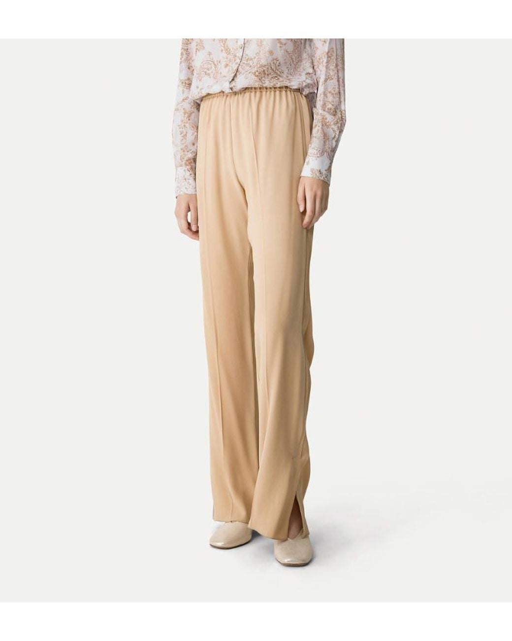 Forte_forte Natural Elastic-Waistband Trousers