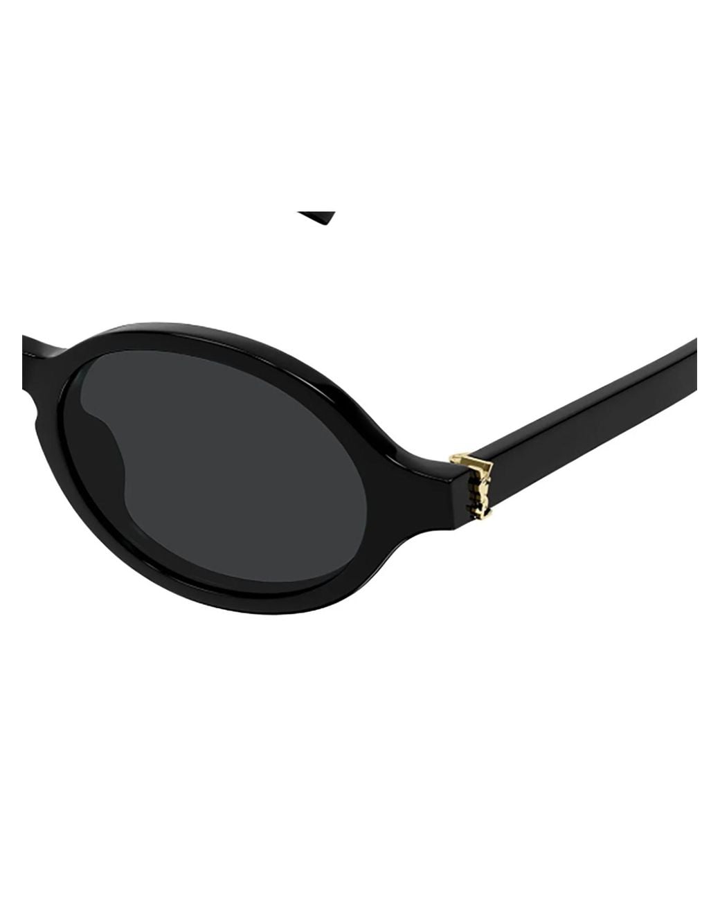 Saint Laurent Black Eyewear Oval Frame Sunglasses for men