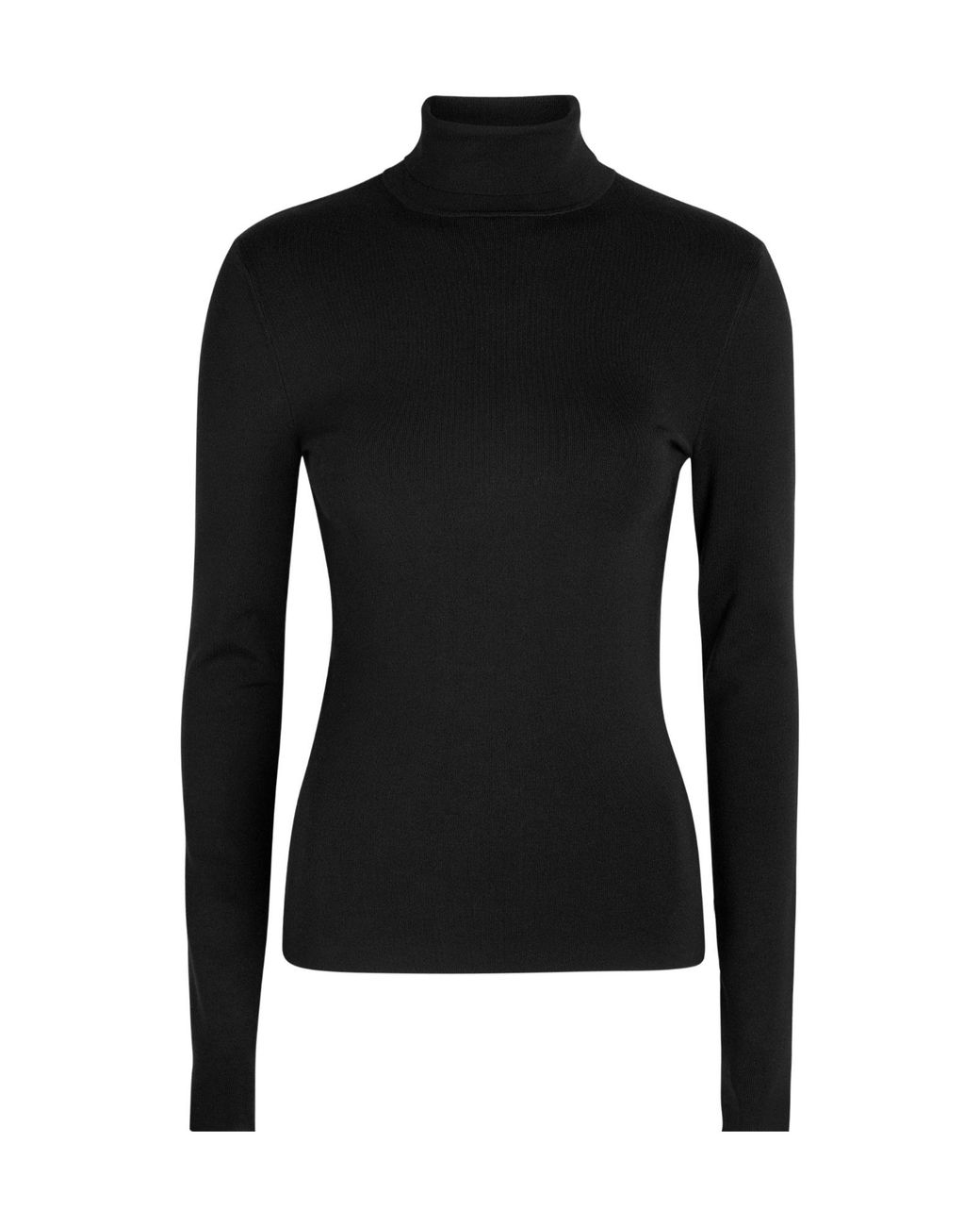 Joseph Black High-Neck Stretch Knit Sweater