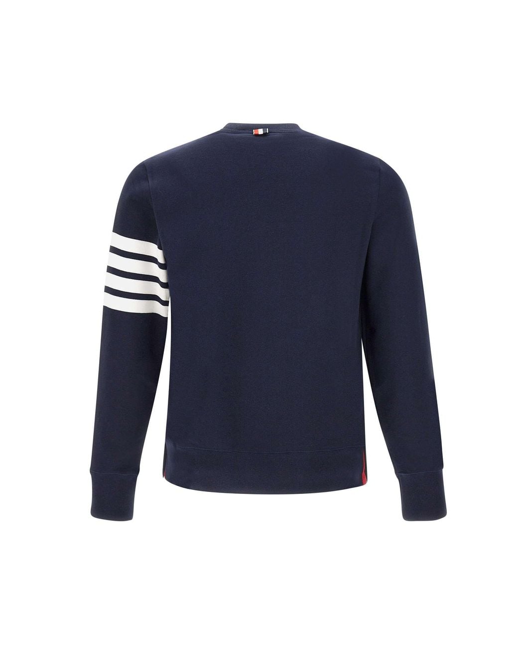 Thom Browne Blue トムブラウン ストライプスリーブ クルーネック スウェットシャツ for men