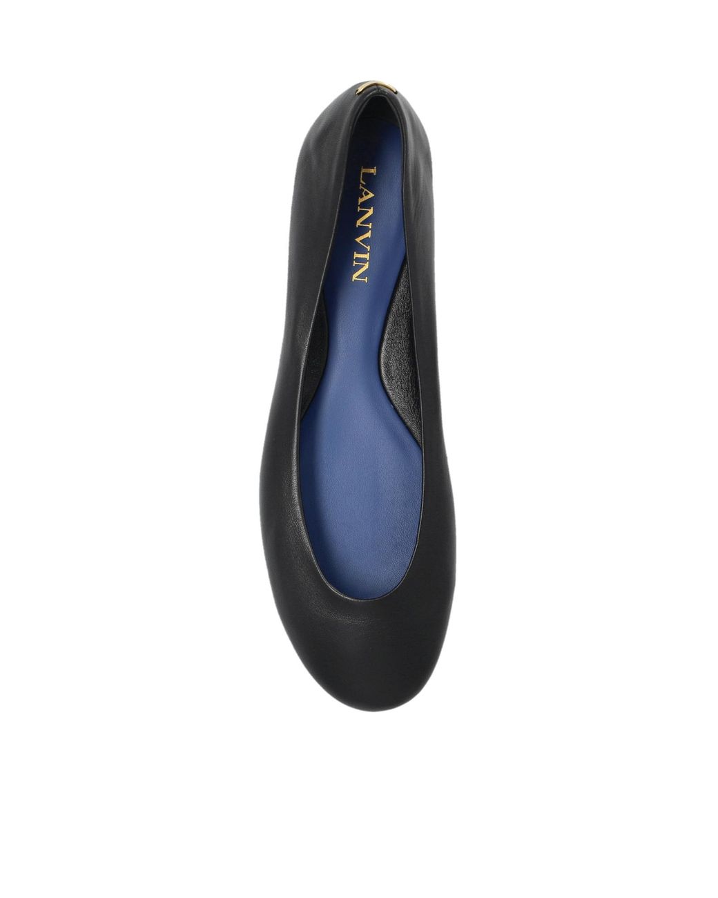 Lanvin Black Round Toe Ballet Flats