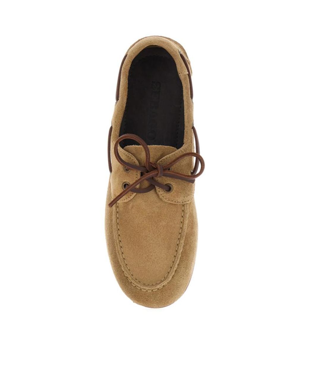 Sebago Brown Lace-Up Round-Toe Casual Shoes
