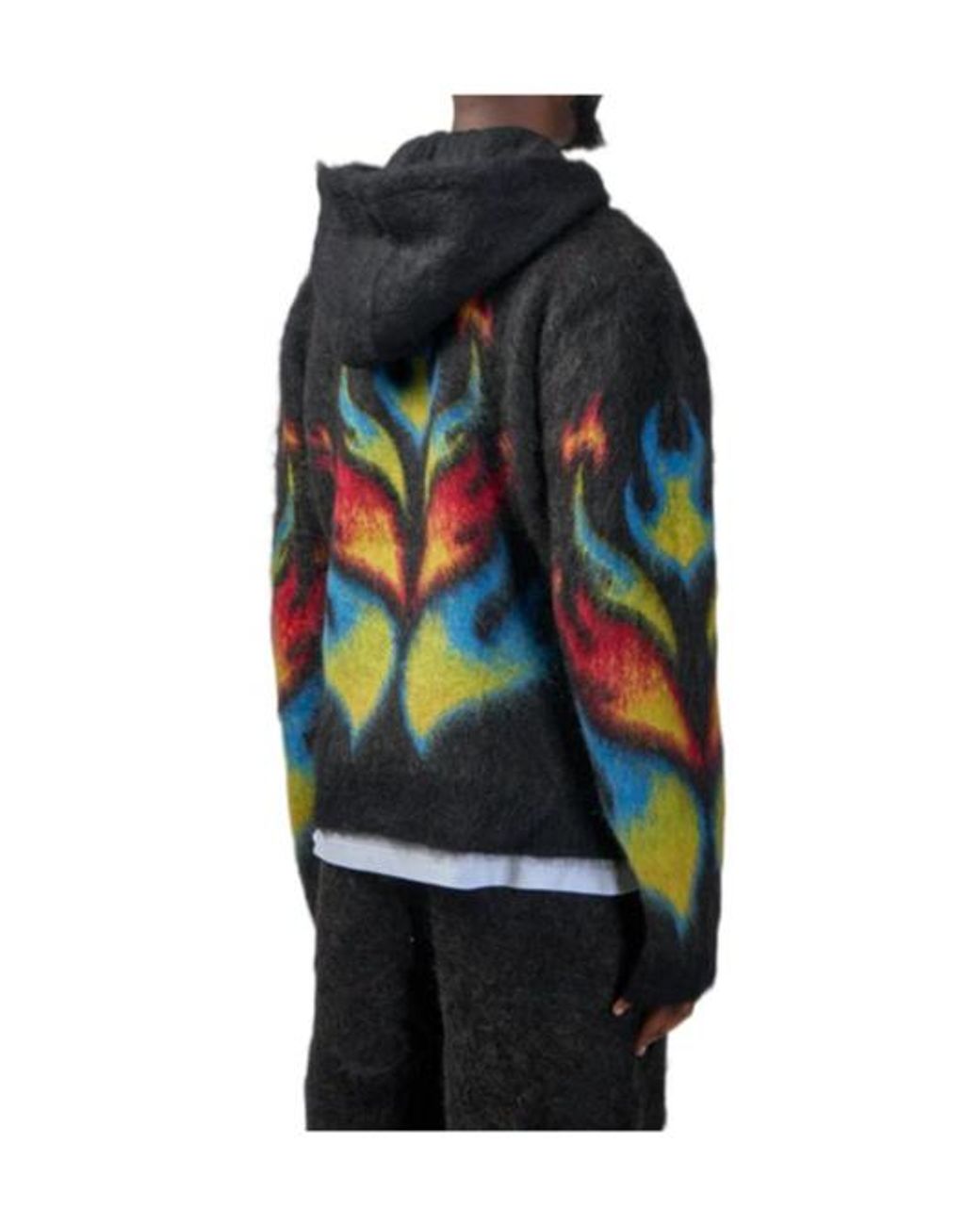 Casablanca Gray Flame Laurel Zip Hoodie for men