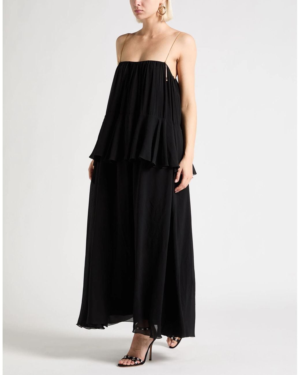 Chloé Black Maxi Dress Silk