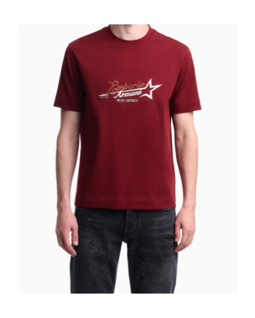 Emporio Armani Embroidered Logo T-Shirt for men