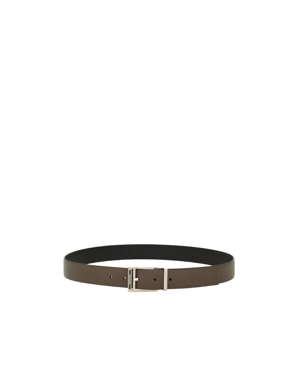 Ferragamo White Reversible And Adjustable Belt for men