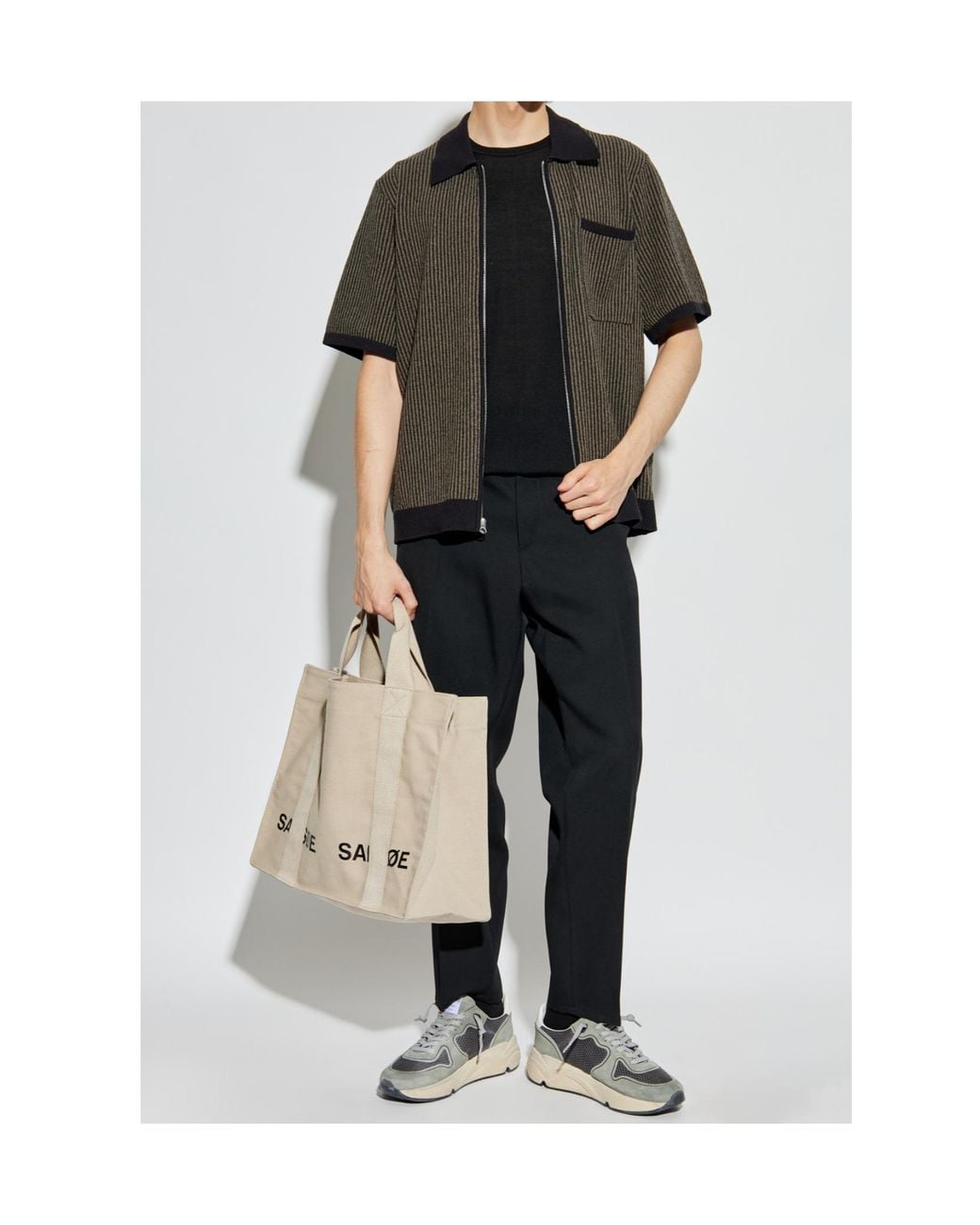 Rag & Bone Green Striped Shirt for men